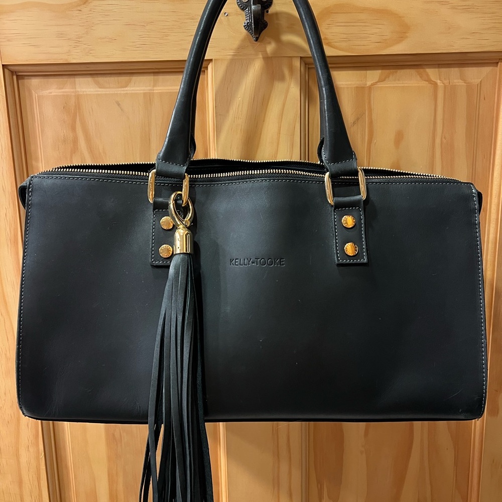 Black Satchel with Tassel